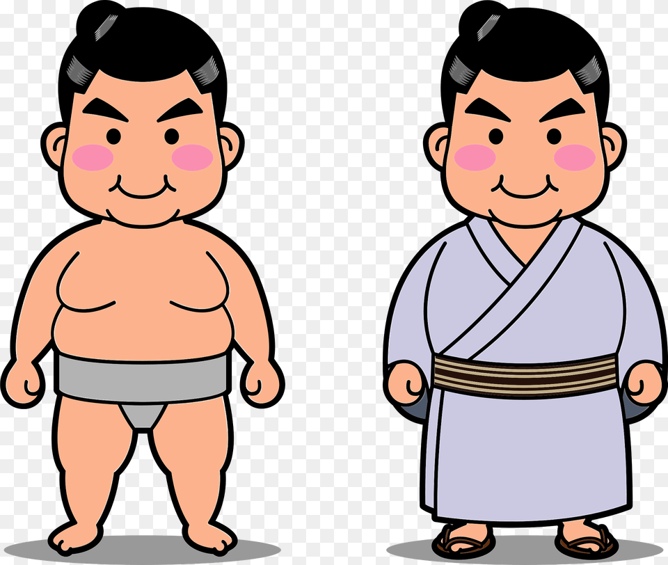 Sumo Wrestler Clipart, Clothing, Dress, Baby, Sport Free Png Download