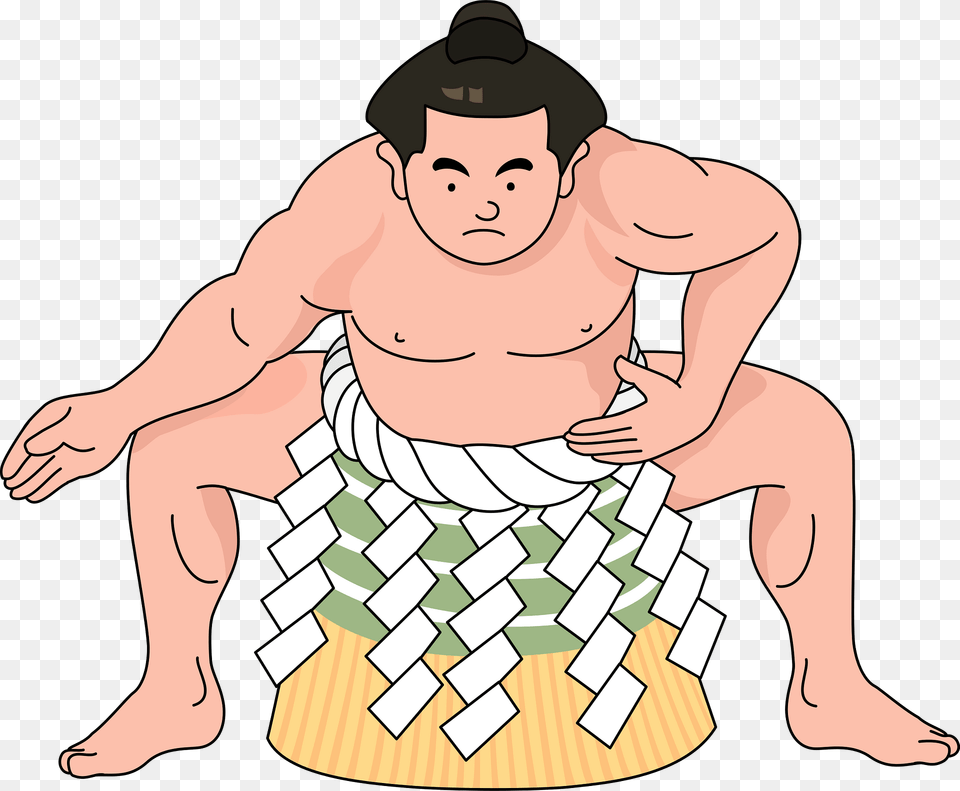 Sumo Wrestler Clipart, Person, Sport, Wrestling, Baby Free Png Download