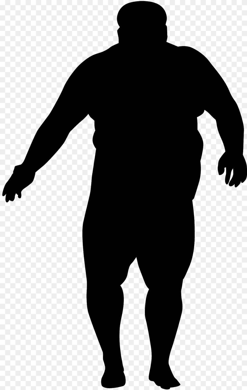 Sumo Wrestler Silhouette, Adult, Male, Man, Person Png