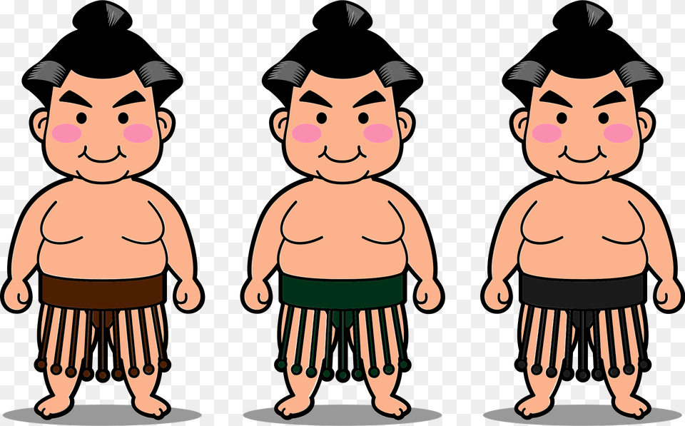 Sumo Wrestlers Clipart, Baby, Person, Face, Head Png Image