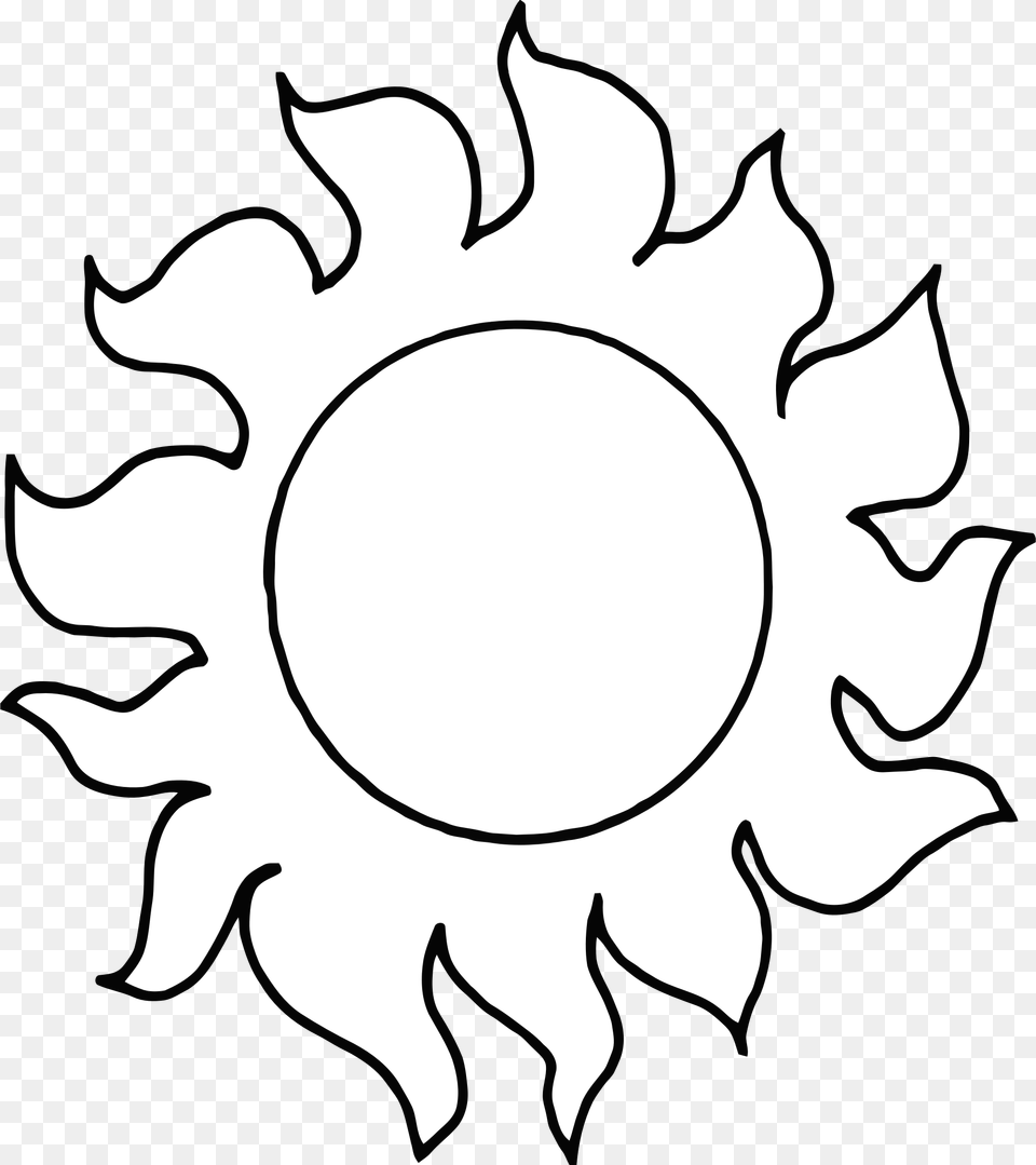 Sun Abstract By Tikigiki Beach Inspired Stencils Sun Outline Free Transparent Png