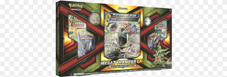 Sun Amp Moon Mega Tyranitar Ex Premium Collection Pokemon Tcg Mega Tyranitar Ex Premium Collection, Arcade Game Machine, Game Png