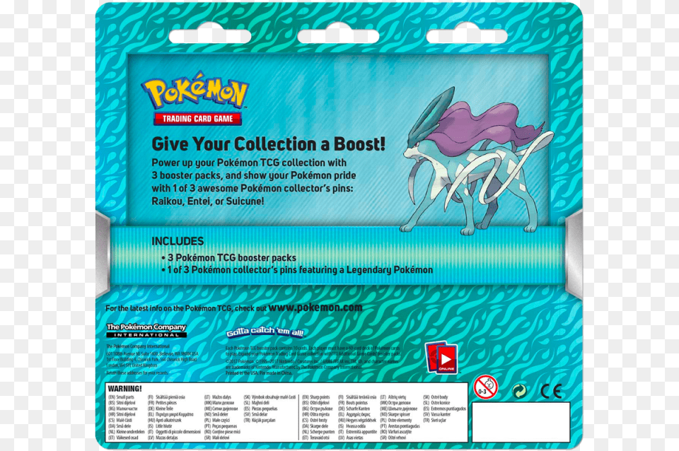 Sun Amp Moon Pokemon 3 Booster Pin Blister Entei, Advertisement, Poster, Business Card, Paper Free Png