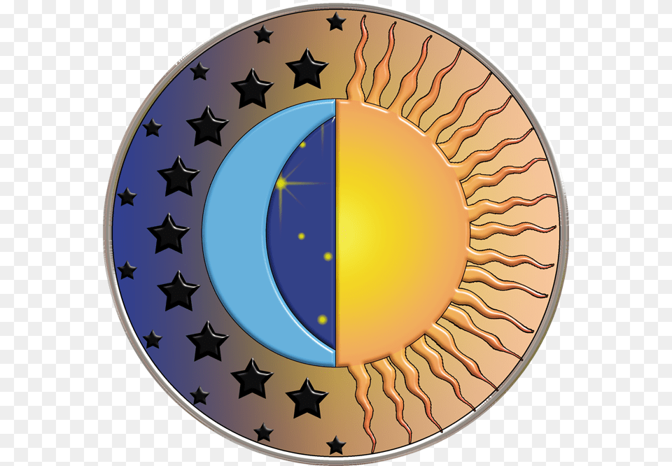 Sun And Moon Plate, Sphere, Symbol Free Png Download