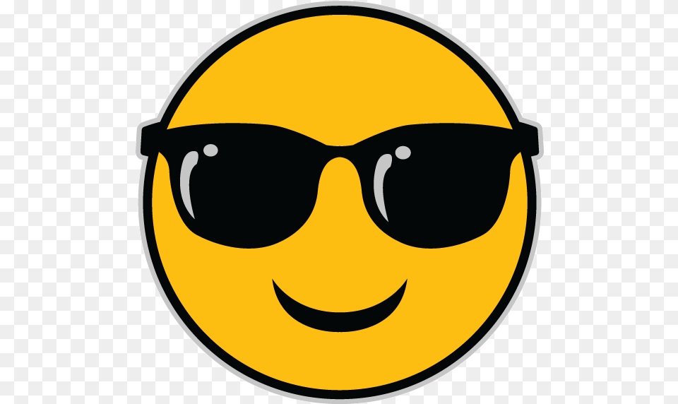 Sun And Sunglasses Emoji Emoji With Glasses Gif, Accessories, Clothing, Hardhat, Helmet Free Png