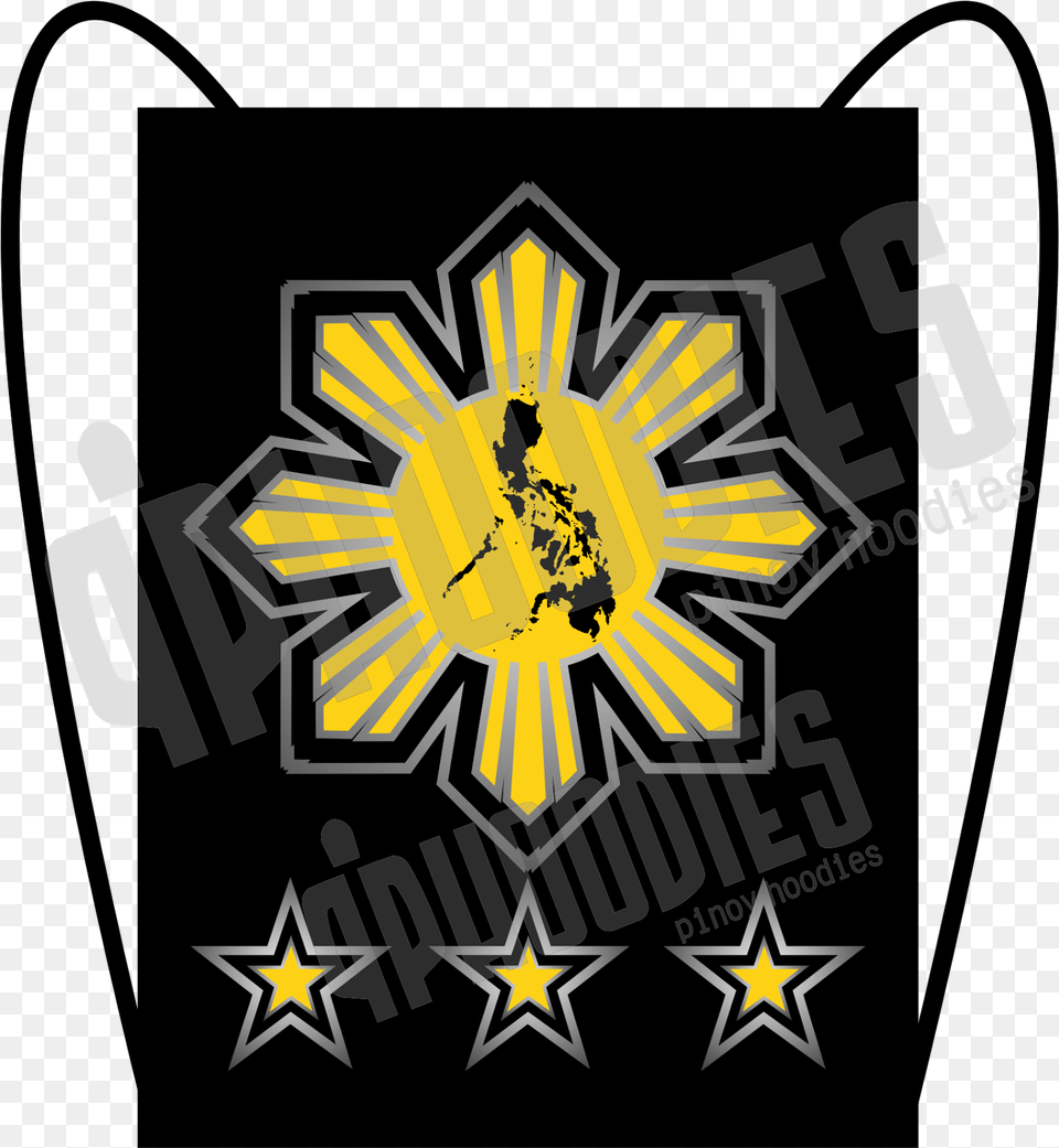 Sun And Three Stars Anthem Phoodies Bag Philippine Philippine Map, Symbol, Logo, Emblem, Dynamite Png Image