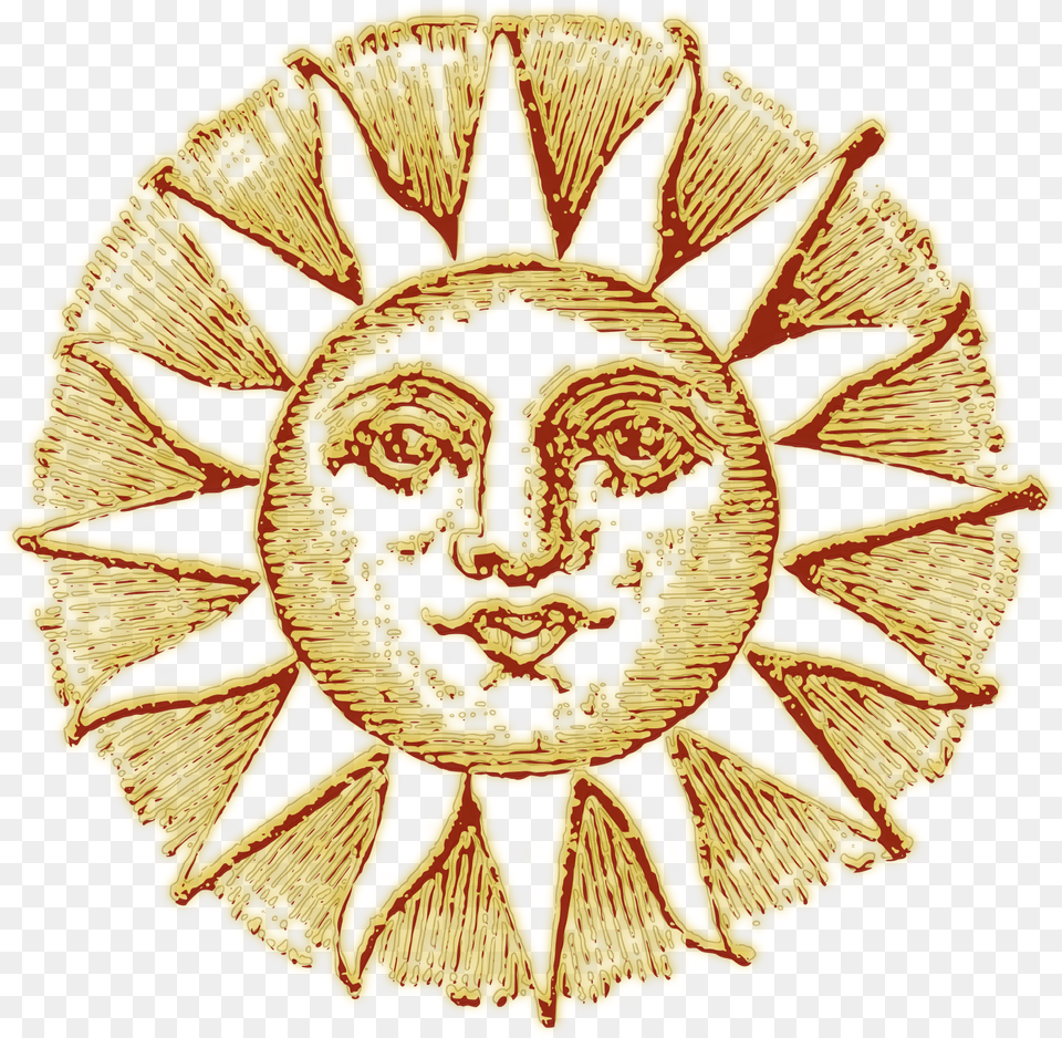 Sun Art This Icons Design Of Vintage Old Sun Drawing, Badge, Emblem, Logo, Symbol Free Png