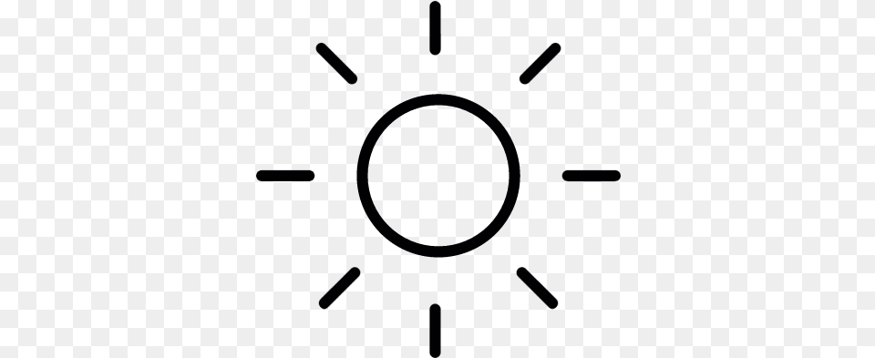 Sun Beaming With Light Rays Vector Rayos De Luz Icon, Outdoors, Lighting Free Transparent Png