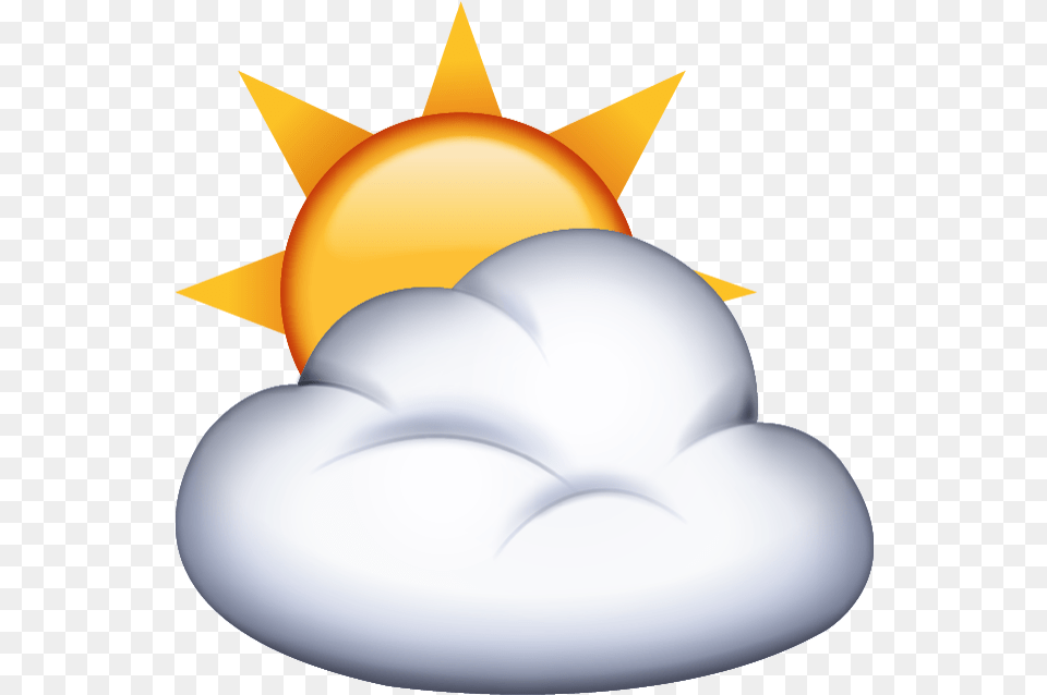 Sun Behind Cloud Banner Free Files Sun And Cloud Emoji, Nature, Outdoors, Sky, Lighting Png