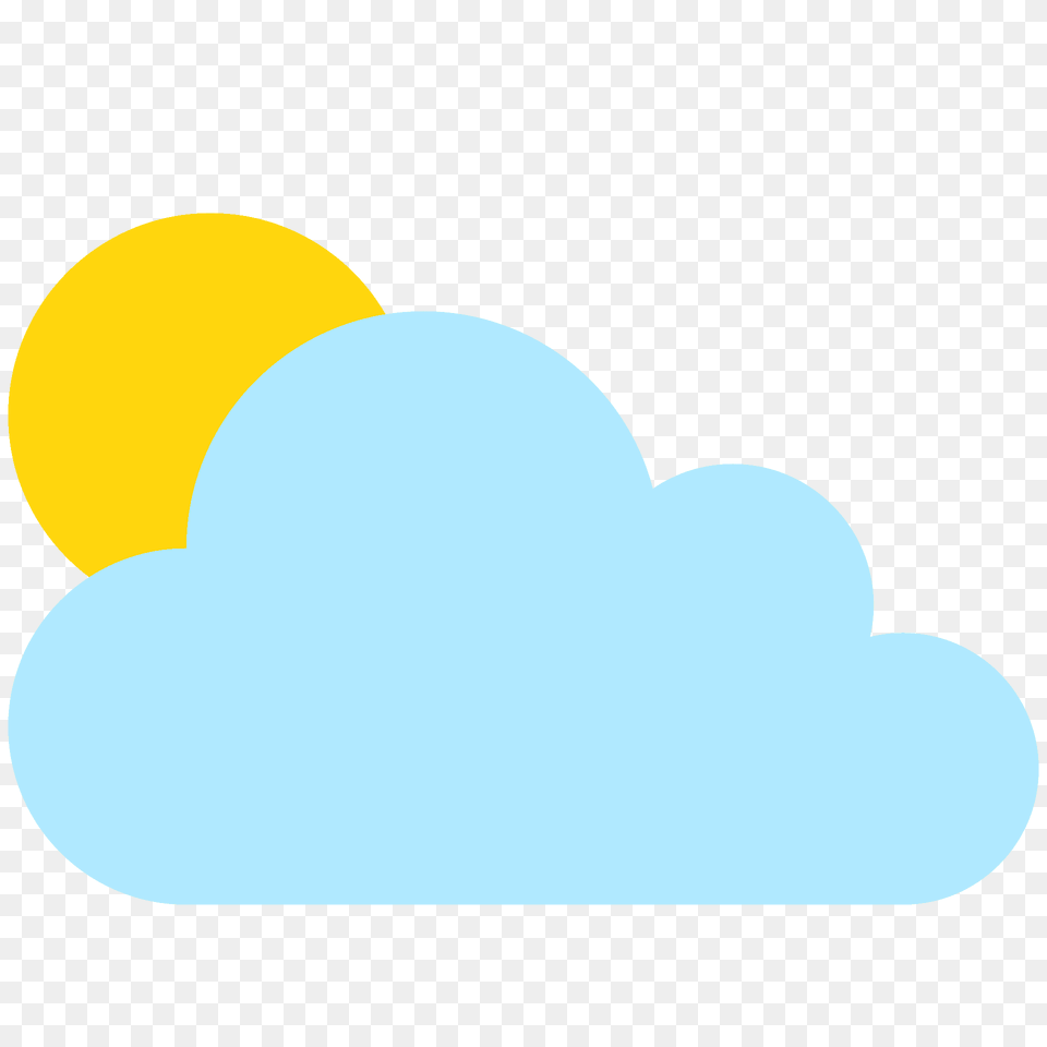 Sun Behind Cloud Emoji Clipart, Nature, Outdoors, Sky, Ball Png Image