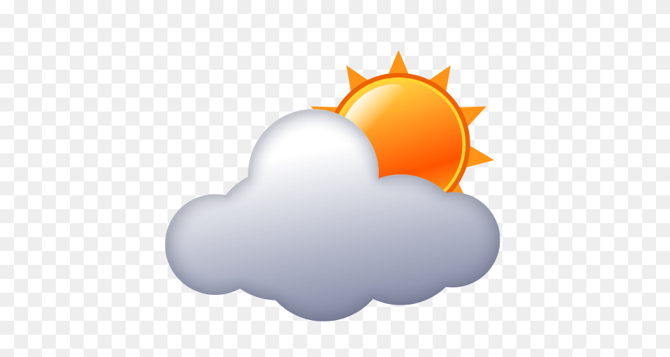 Sun Behind Cloud Emoji For Facebook Email Sms Id, Outdoors, Light, Sky, Nature Free Transparent Png