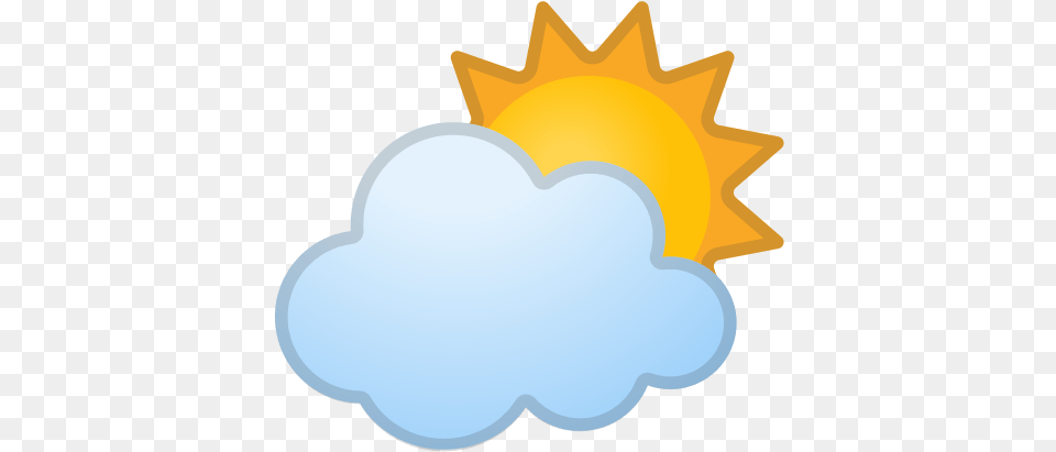 Sun Behind Cloud Emoji Meaning With Sun Clouds Emoji, Nature, Outdoors, Sky, Weather Free Png