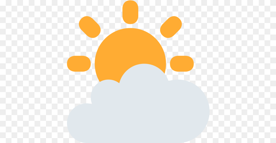 Sun Behind Cloud Emoji Meaning With Visual Stimulation For Infants, Nature, Outdoors, Sky Free Png Download