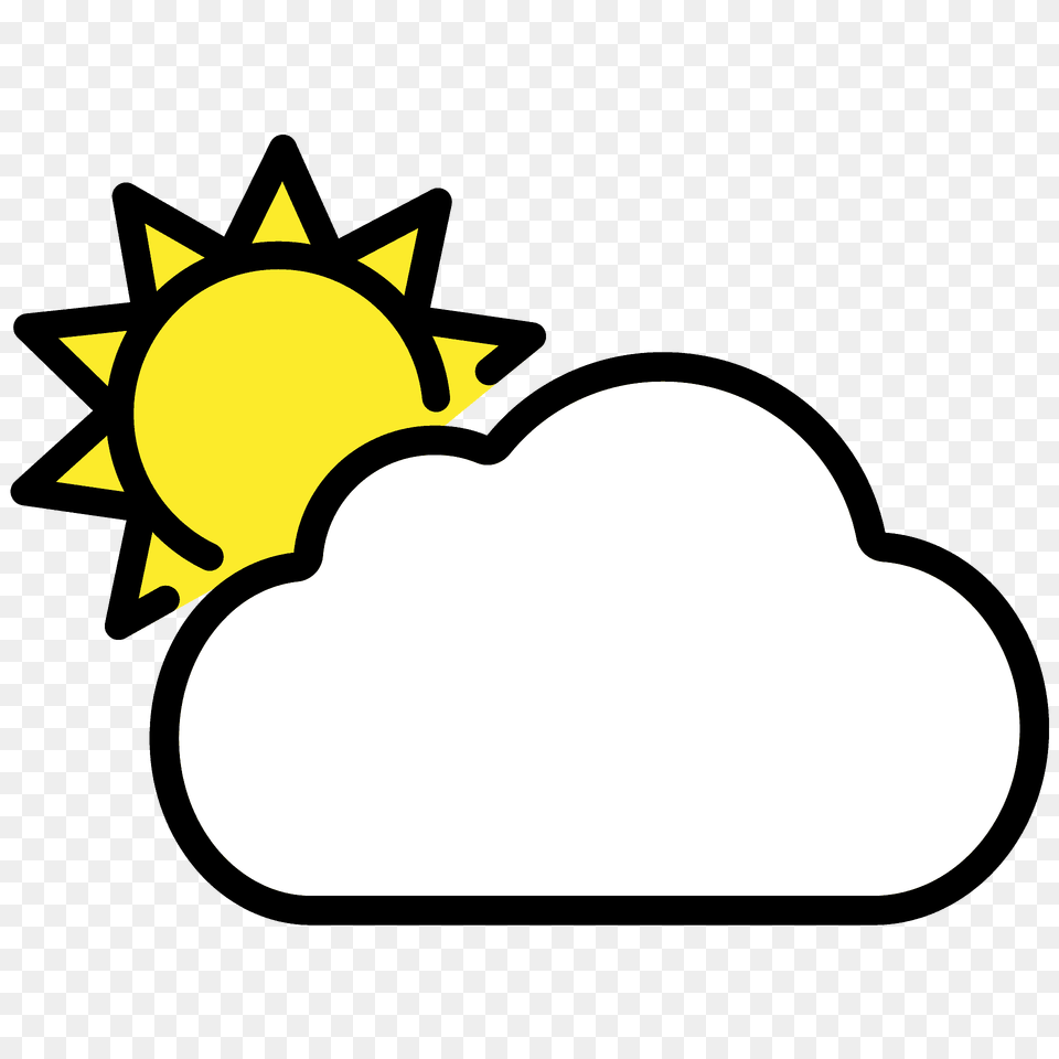 Sun Behind Large Cloud Emoji Clipart, Smoke Pipe, Logo, Symbol Free Png Download