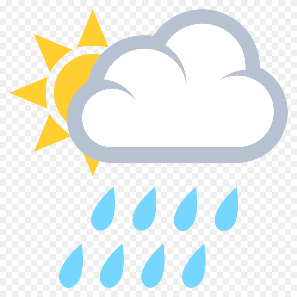 Sun Behind Rain Cloud Emoji Clipart, Nature, Outdoors, Sky Free Png Download