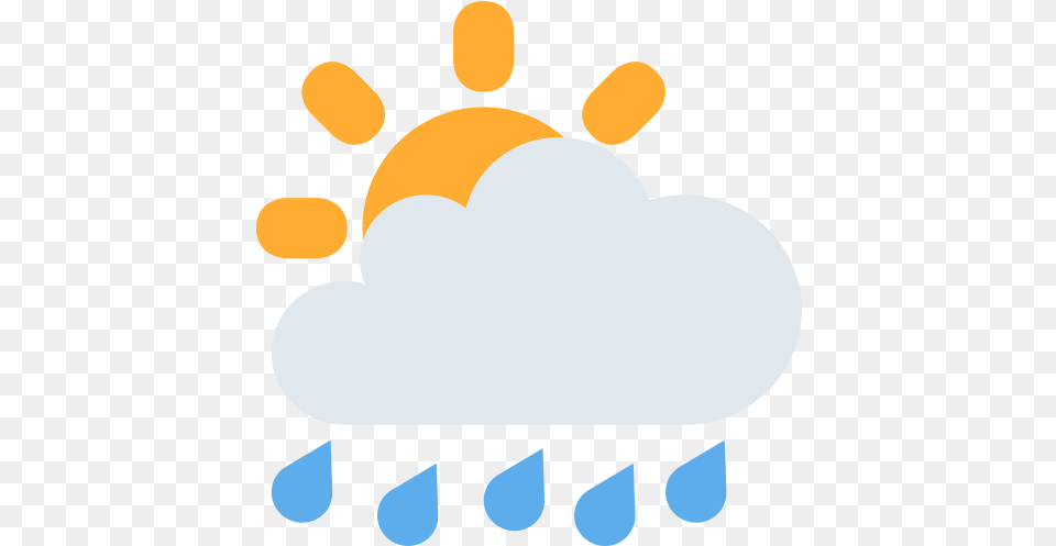 Sun Behind Rain Cloud Emoji Meaning With Pictures From Clip Art, Water Sports, Water, Swimming, Sport Free Png Download