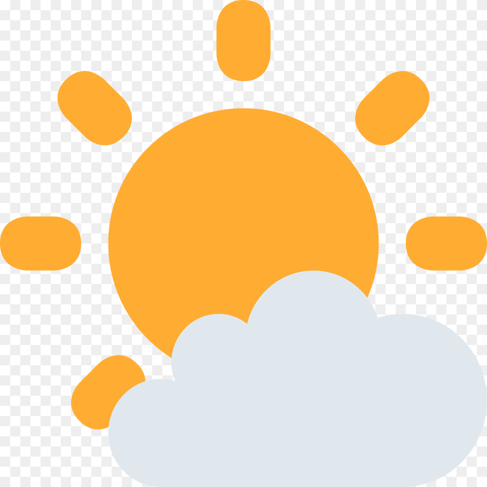 Sun Behind Small Cloud Emoji Clipart, Nature, Outdoors, Sky, Astronomy Free Png Download