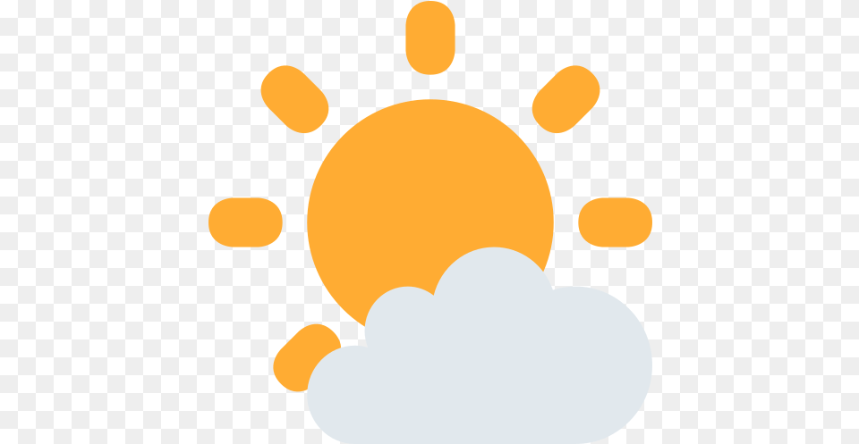 Sun Behind Small Cloud Emoji Meaning Clip Art, Nature, Outdoors, Sky Free Transparent Png