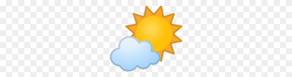Sun Behind Small Cloud Icon Noto Emoji Travel Places Iconset, Nature, Outdoors, Sky, Light Png Image