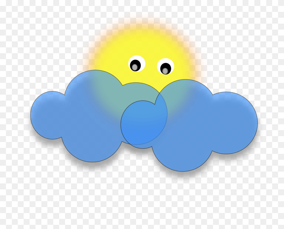 Sun Behind The Clouds Vector Clipart Clip Art, Balloon Png Image