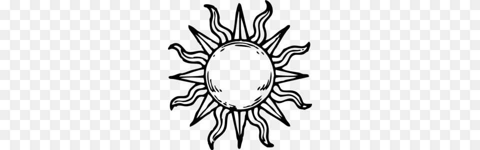 Sun Black And White Clipart, Gray Free Png Download