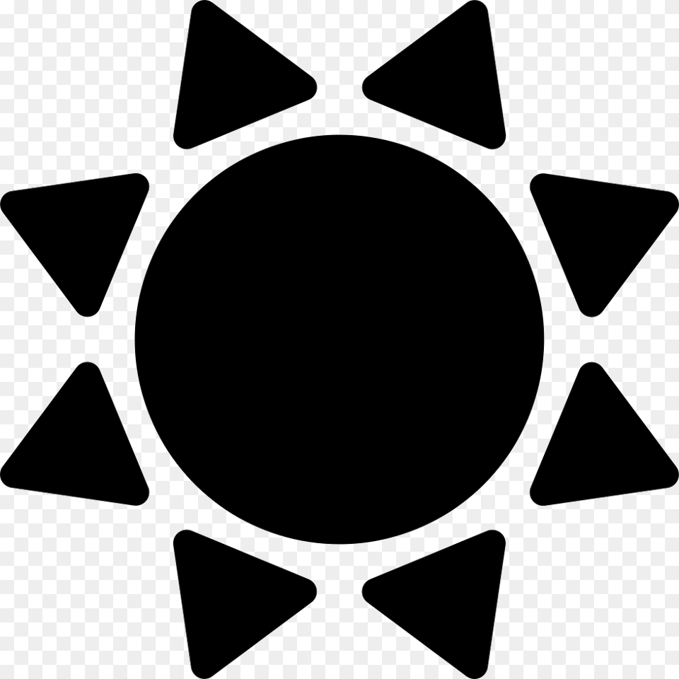 Sun Black Shape Variant Icon Download, Symbol Png Image
