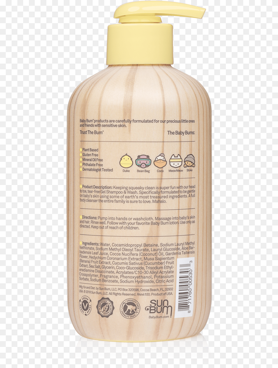 Sun Bum Shampoo, Bottle, Lotion Png