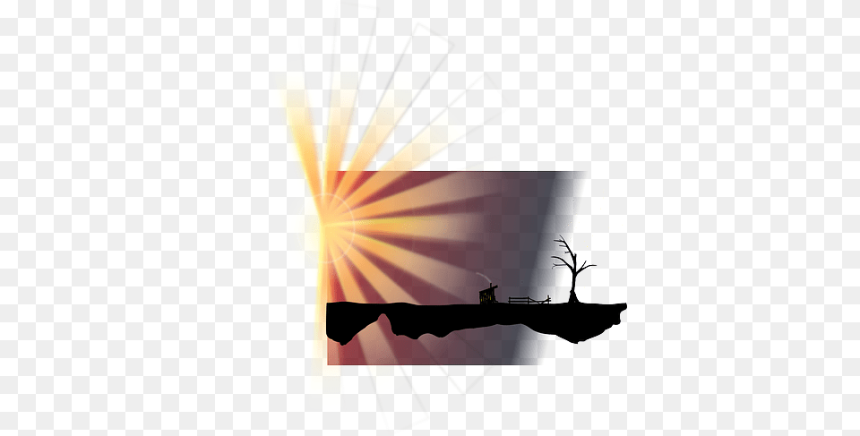 Sun Cartoon Light Sunset Night Dark Japanese Clip Art, People, Person, Book, Publication Free Png Download