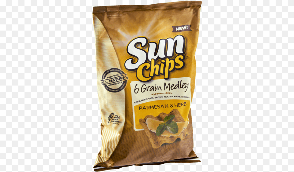 Sun Chips 6 Grain Medley Parmesan Amp Herb Chips, Food, Snack, Sandwich Png