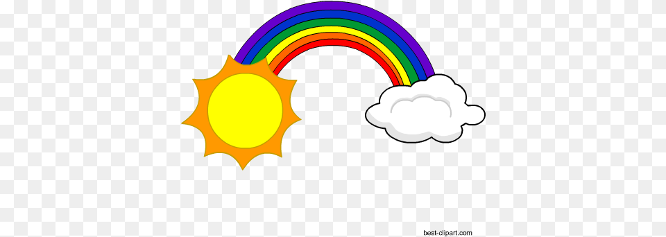 Sun Clip Art Clipart Rainbow Sun Cloud, Light, Logo, Nature, Outdoors Free Png
