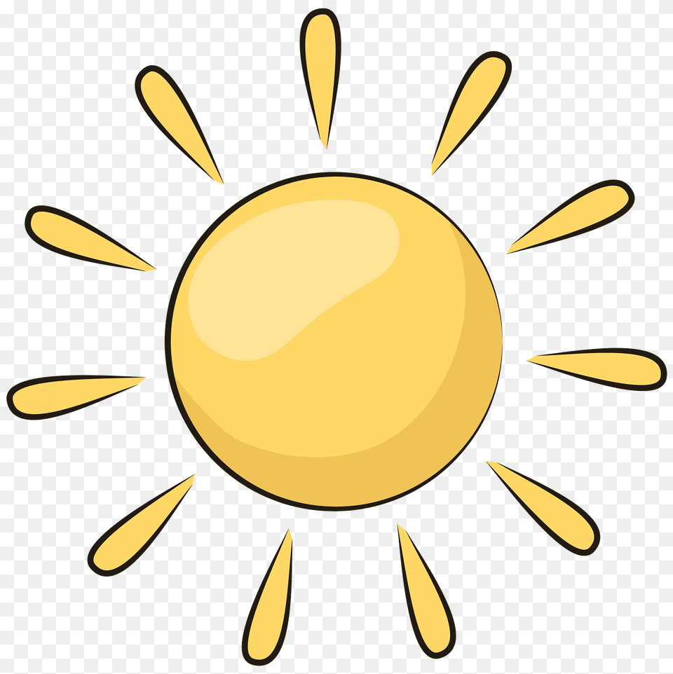 Sun Clipart, Sky, Outdoors, Nature, Cutlery Free Png Download
