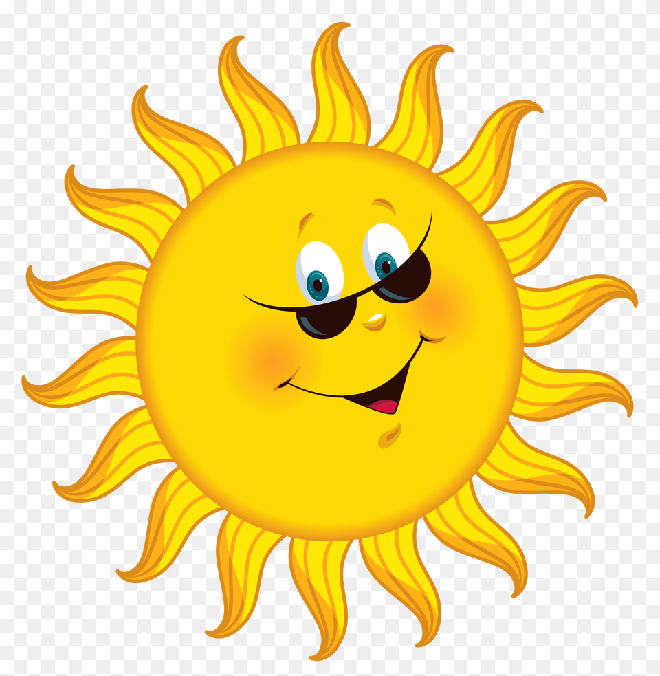 Sun Clipart, Flower, Plant, Sunflower, Animal Free Png