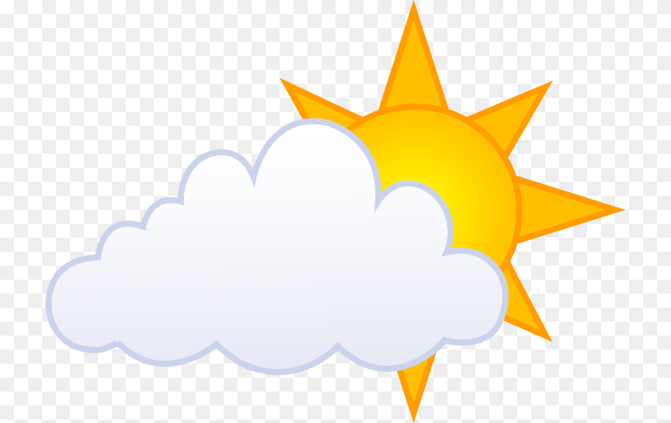 Sun Clipart Cloudy, Light, Animal, Fish, Nature Free Png Download