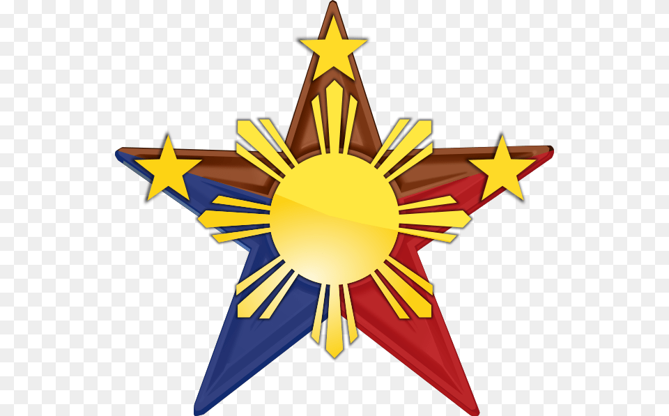 Sun Clipart Three Star, Star Symbol, Symbol, Animal, Fish Free Png Download