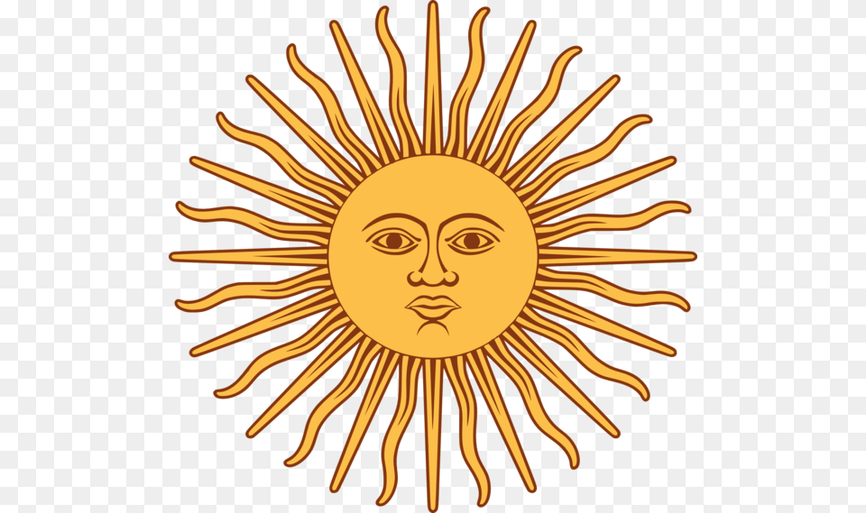 Sun Clipart Transparent Background Sun On The Argentina Flag, Gold, Face, Head, Person Png Image