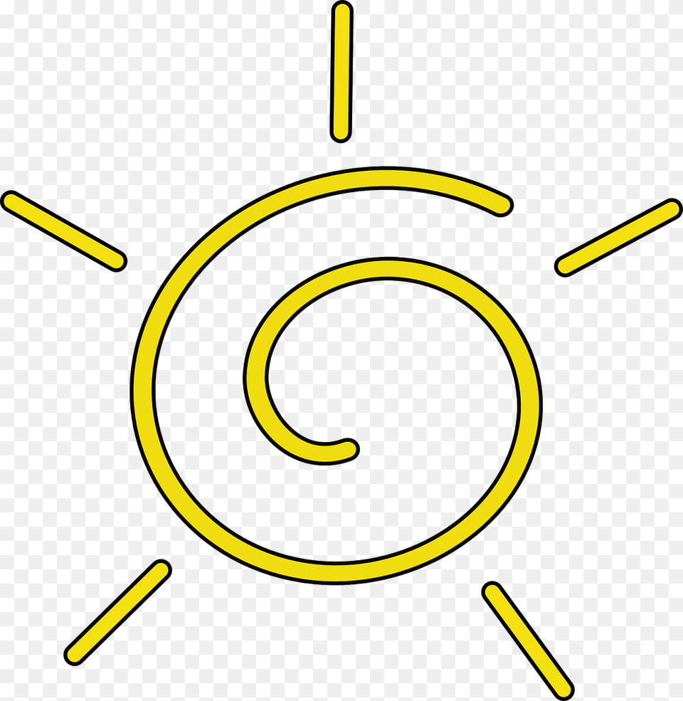 Sun Clipart With No Background, Spiral Free Png Download