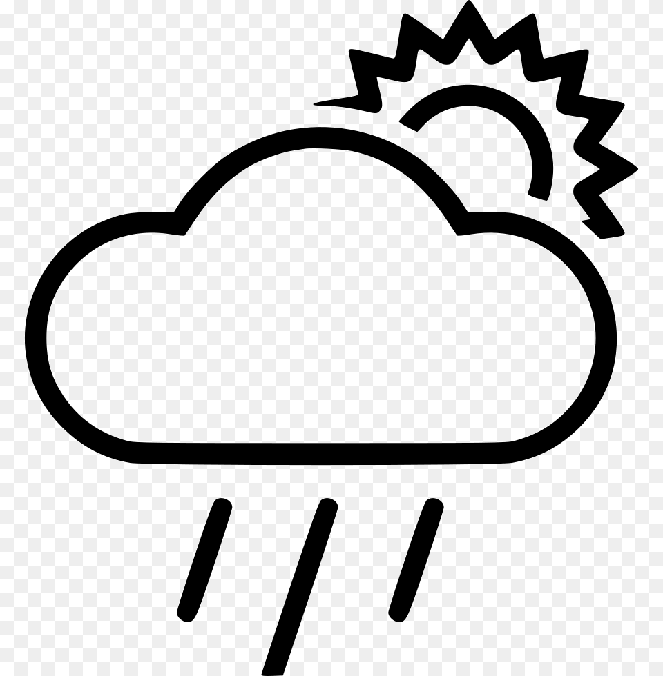 Sun Cloud Rain Sign, Stencil, Smoke Pipe, Logo Png Image