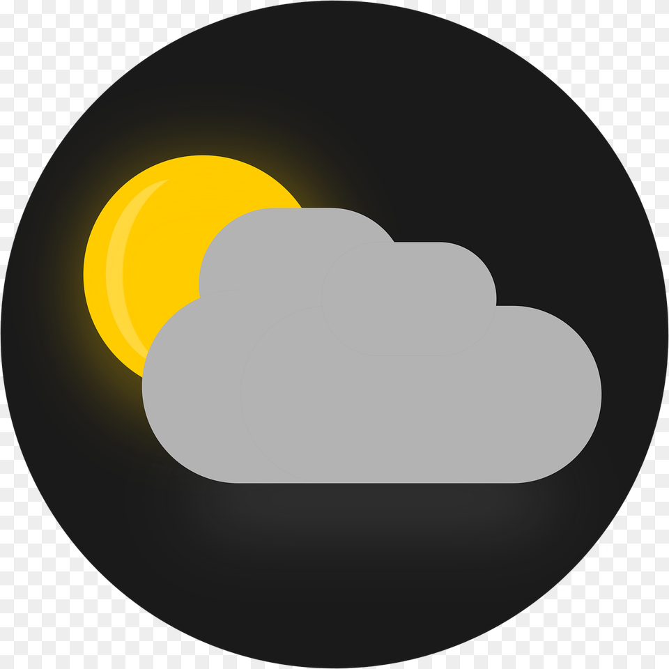 Sun Clouds Icon, Light, Nature, Outdoors, Night Png