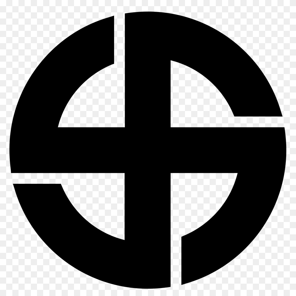 Sun Cross Swastika, Gray Free Png Download
