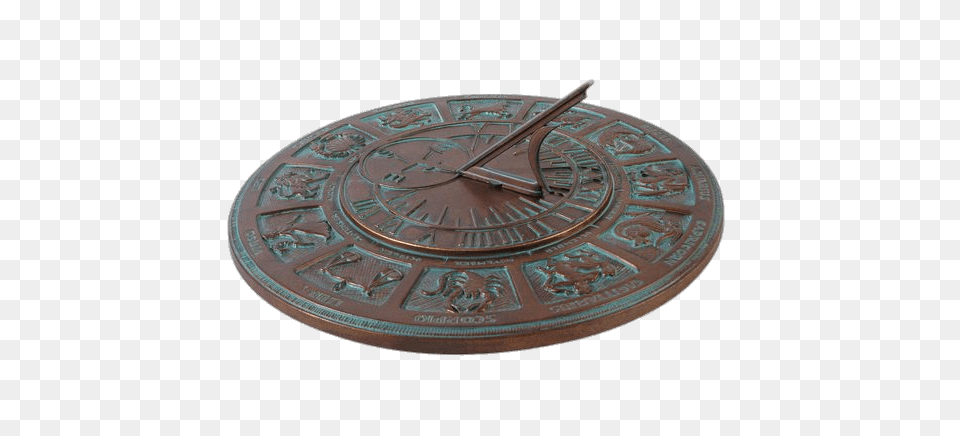 Sun Dial With Horoscope, Sundial Png Image