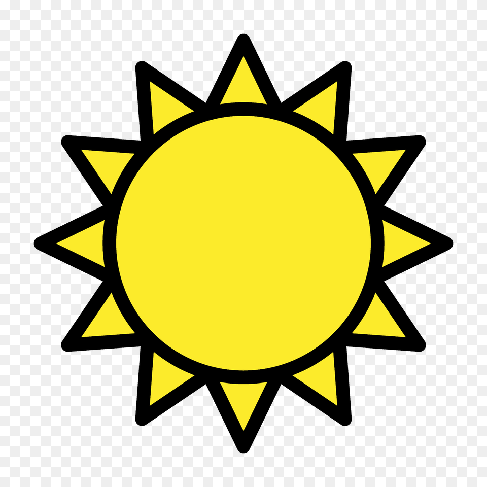 Sun Emoji Clipart, Nature, Outdoors, Sky, Gold Free Png