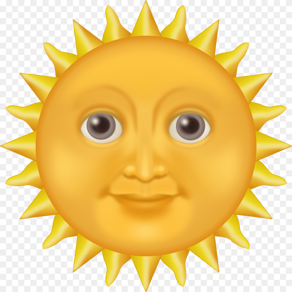 Sun Emoji Transparent 8 Image Sun Emoji Iphone, Gold, Baby, Person, Outdoors Png