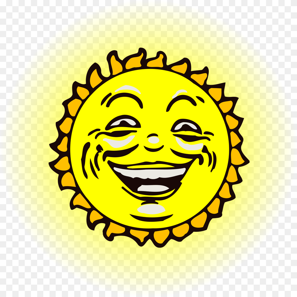 Sun Face Line Art, Gold, Logo, Head, Person Png