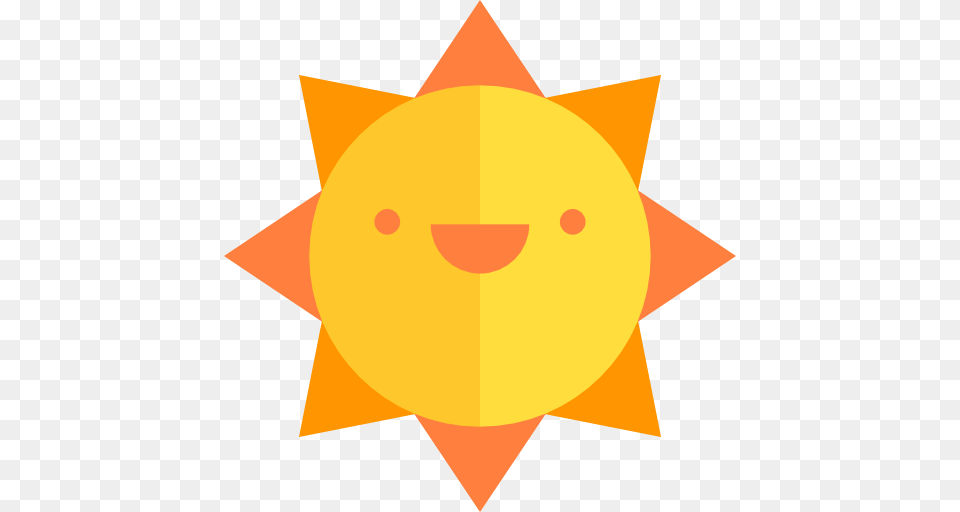 Sun Flat Gold Icon, Nature, Outdoors, Sky, Symbol Free Transparent Png