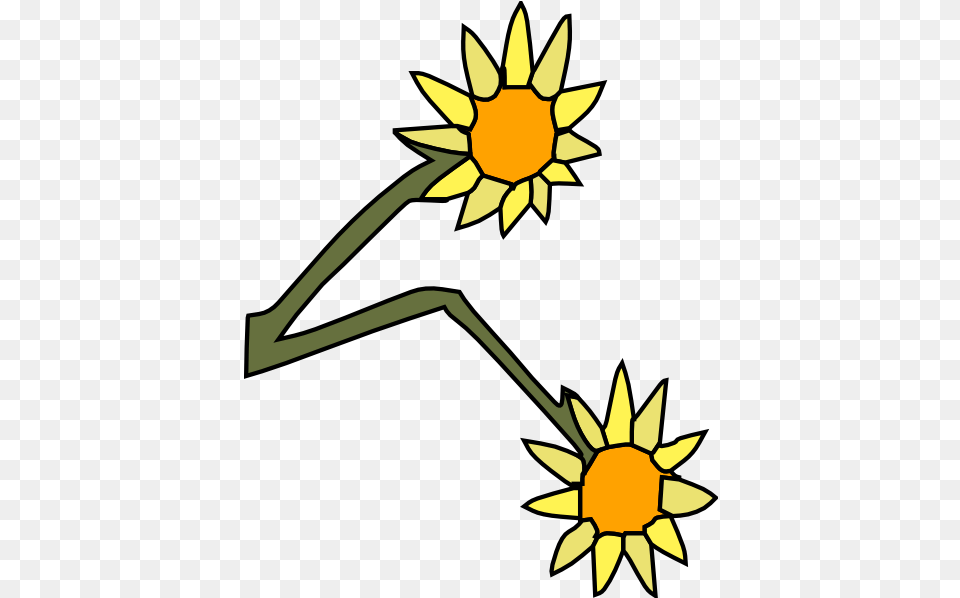 Sun Flowers Clip Arts For Web Clip Arts Free Wilting Flower Cartoon, Daisy, Plant, Sunflower Png Image
