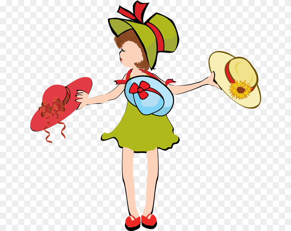 Sun Hat Clip Art, Clothing, Child, Female, Girl Free Png Download
