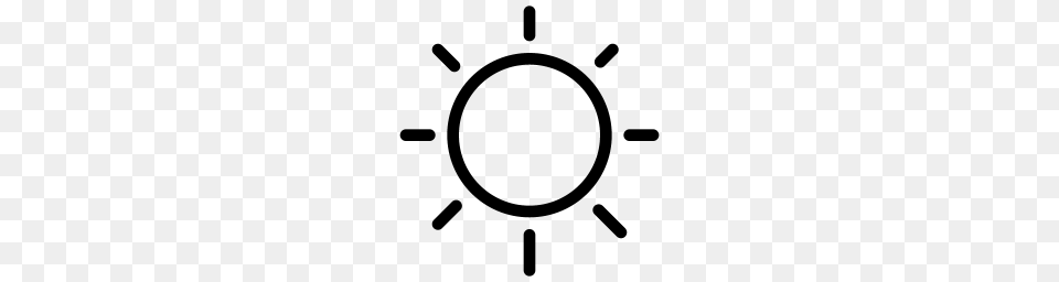 Sun Icon Line Iconset Iconsmind, Gray Free Png Download