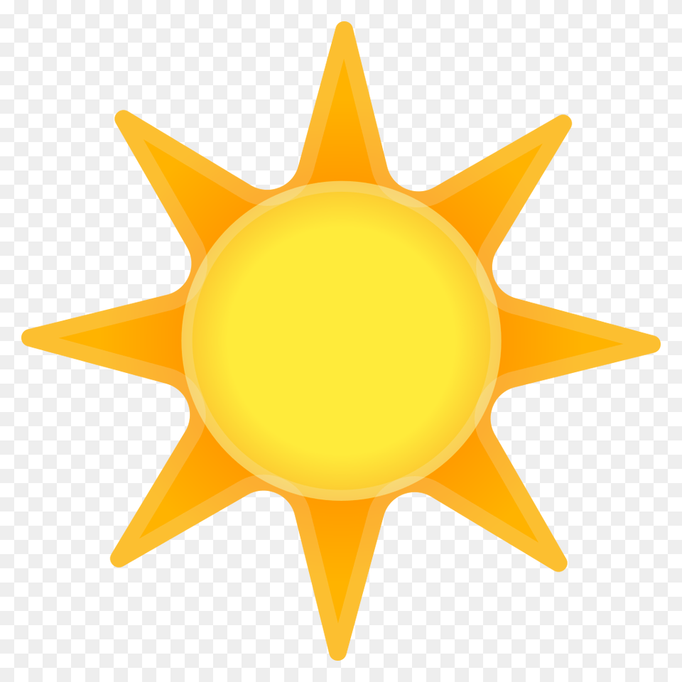 Sun Icon Noto Emoji Travel U0026 Places Iconset Google Zon Emoji, Nature, Outdoors, Sky, Symbol Png Image