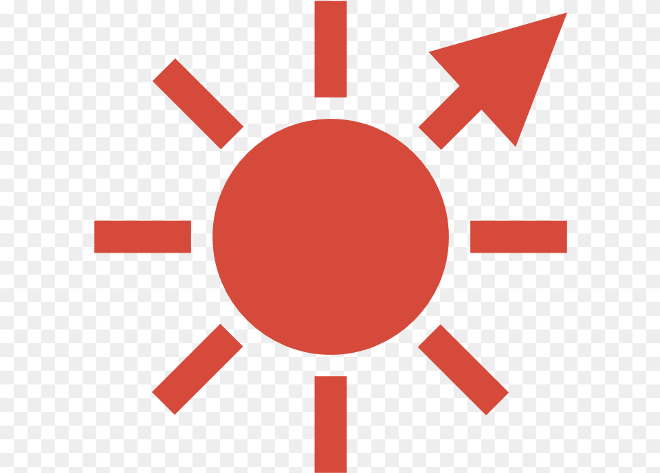 Sun Icon Red Solar Light Icon Free Png Download