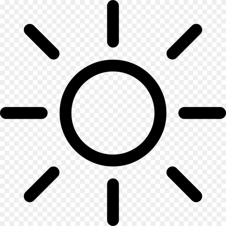 Sun Icon Simbolo De Tiro Al Blanco Free Transparent Png